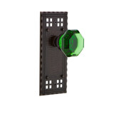 Craftsman Plate with Waldorf Emerald Door Knob