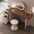 39.37"Luxury-Style Extendable Solid Wood Vanity Desk