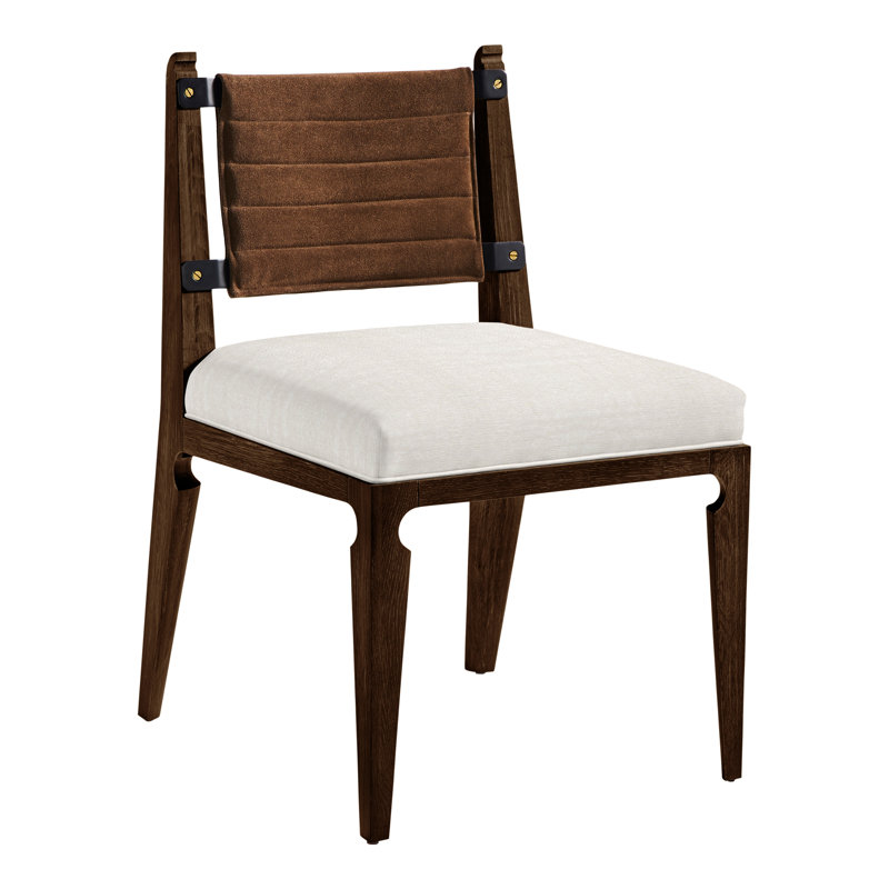 Thom Filicia Home Gifford Side Chair, Havana, Nadia Parchment