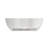 63" Premium Solid Surface Deep Soaking Bathtub With Three Holes Faucet