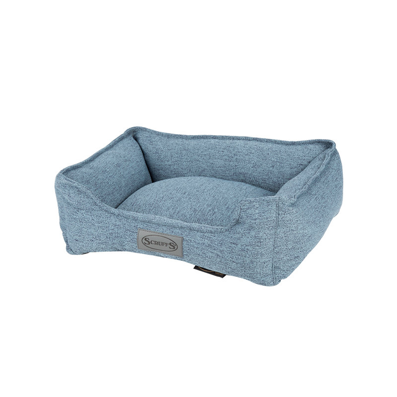 Polyester Pet Bed, Denim Blue, 17cm H x 50cm W x 40cm D