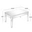 Ensemble de table basse et tables de bout à miroir contemporain 3 pièces ON-TREND