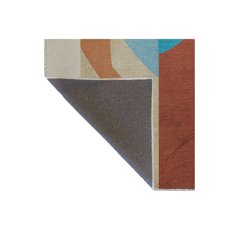 Tapis décoratif lavable à la machine, Rectangle 3 pi 3 po x 4 pi 11 po