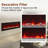 Hwang Wall Mounted/Recessed-in Ultra-Thin Electric Fireplace-1916877709