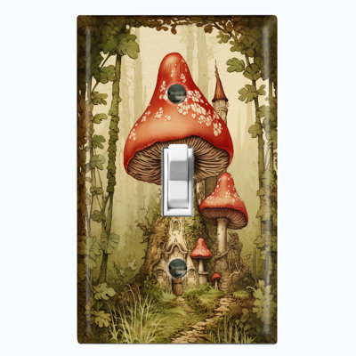 Nature Themed 1 - Gang Toggle Light Switch Standard Wall Plate