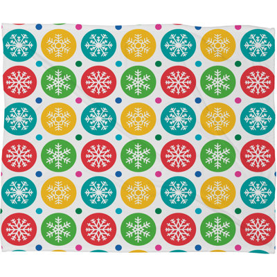 Jeté polaire pelucheux sierra flocons de neige Andi Bird