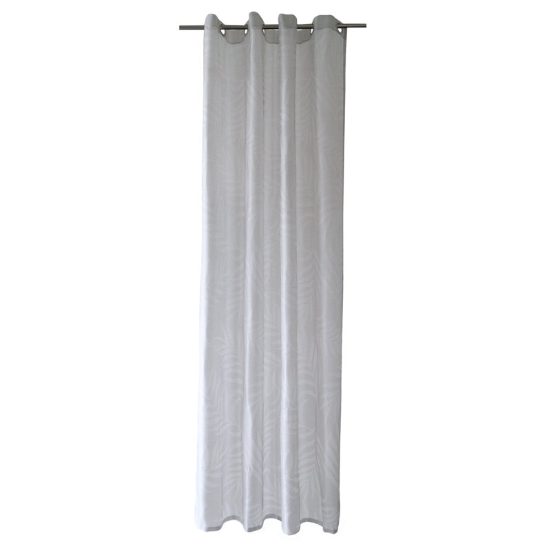 Manorbier Eyelet Sheer Single Curtain, Silver