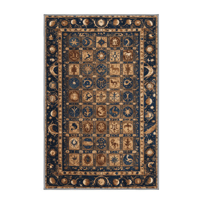 Tapis gris français lavable à la machine