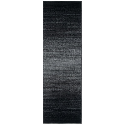 Diez Machine Made Power Loom Polypropylene Area Rug in Black