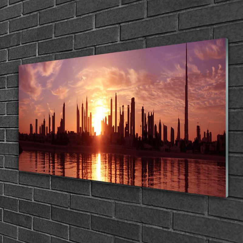 City Houses - Unframed Photograph on Glass