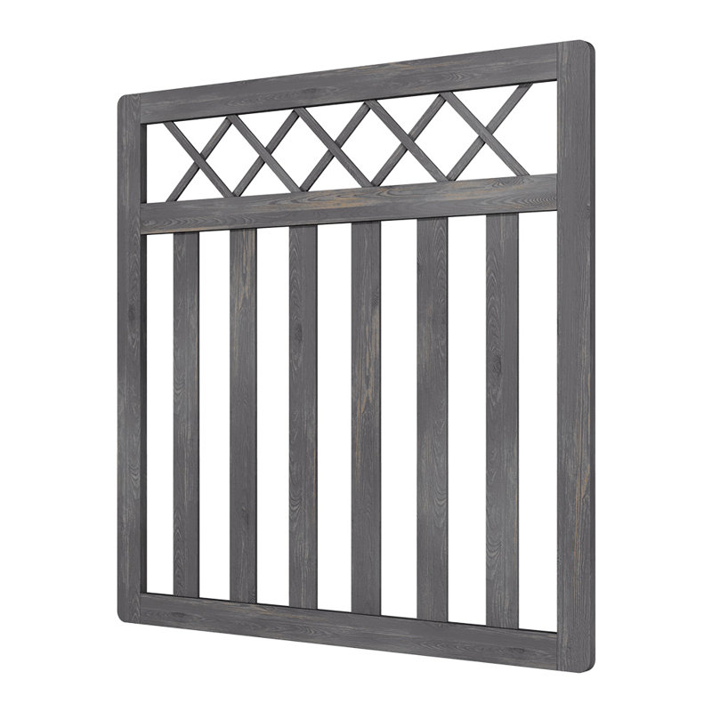 Towanna Wood Gate, 10 ft. H x 10 ft. W, Grey