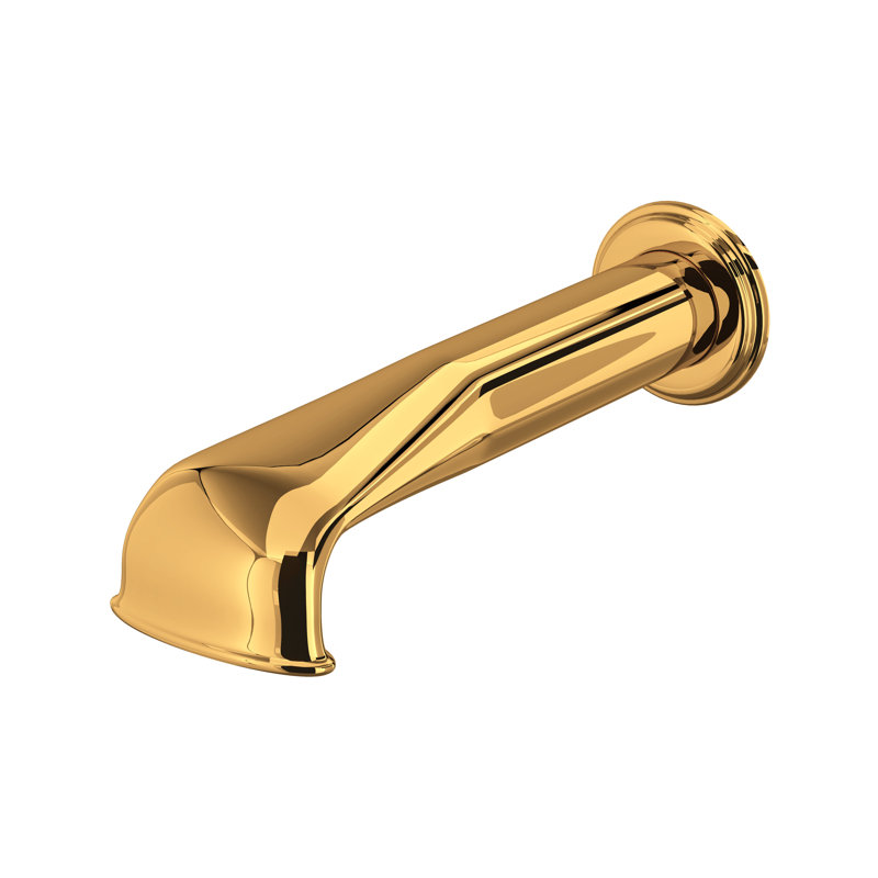 Edwardian™ Wall Mount Tub Spout, English Gold, Without Handles