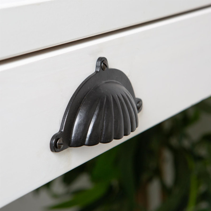 Hammer & Tongs - Fluted Cabinet Cup Handle - W130mm x H60mm - Raw