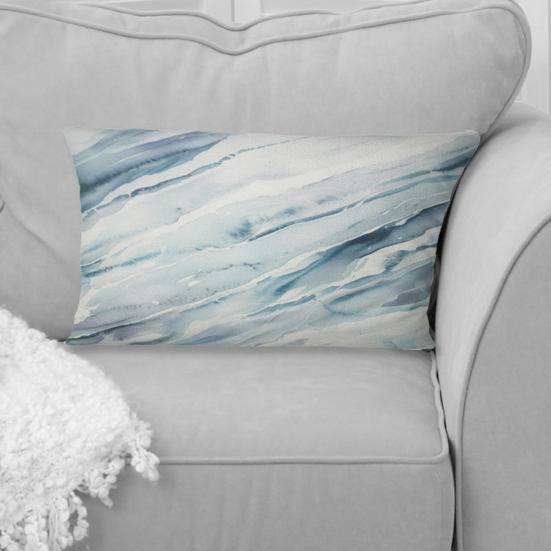 Coussin Blue Whirlwind I - Abstract Shapes