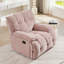 Fauteuil pivotant ergonomique à 360 degrés, fauteuil inclinable manuel berçant pour le salon ROSE