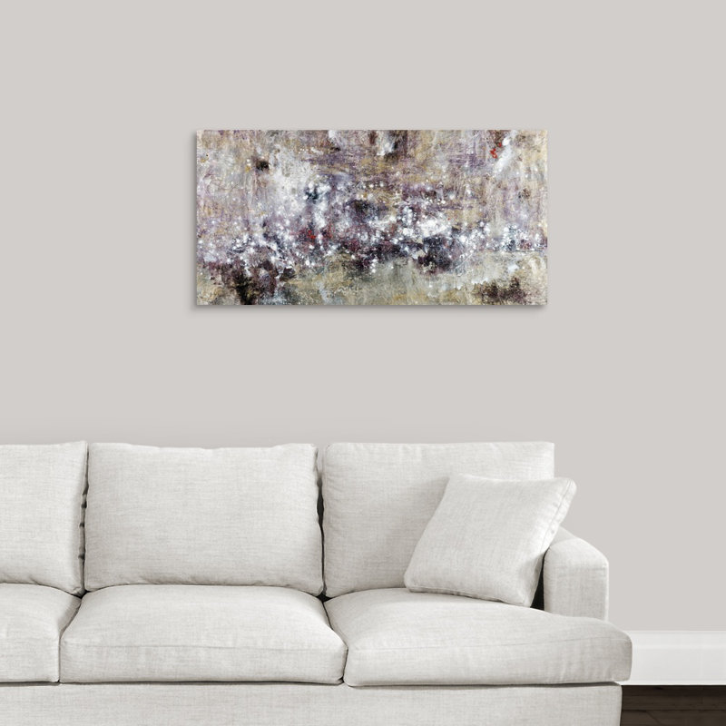 Sommet " Lavender Tide " by Alexys Henry, 24" H x 48" W x 1.5" D, Wrapped Canvas