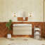 Meuble-lavabo mural simple lavabo de 42 pouces avec comptoir en résine de pierre-1640007878
