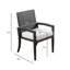 Chaise de terrasse avec coussin Alizee