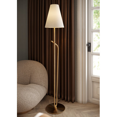 Steel Plug-in Armed Sconce