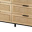 Élégante armoire de rangement en rotin avec 6 tiroirs pour la chambre à coucher et le salon