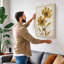 Golden Study Botanical - Wrapped Canvas-1209940908-1209940913