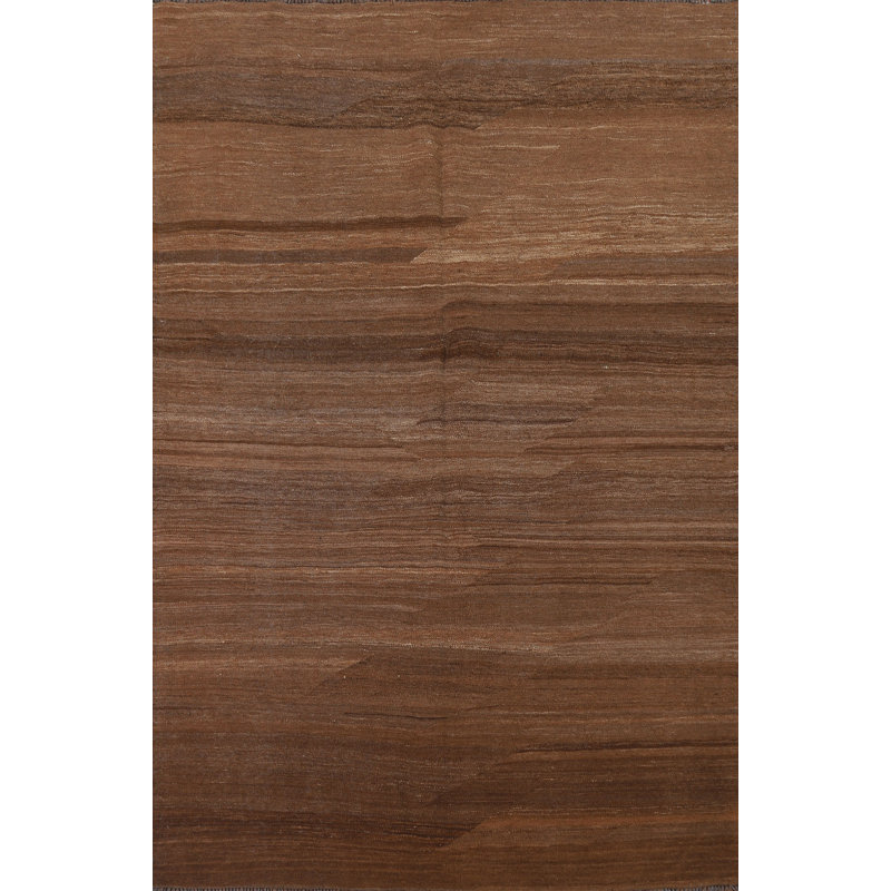 Tapis brun Kilim moderne 5 x 7