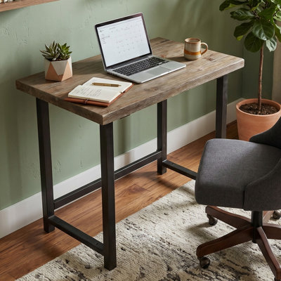 Rundell Solid Wood Steel Writing Desk
