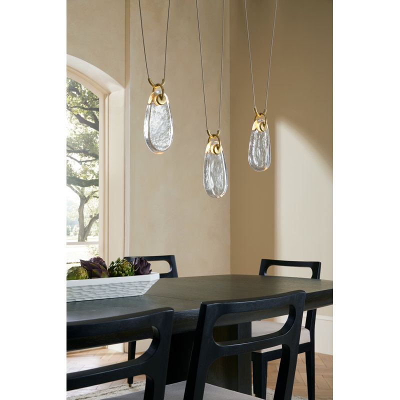 Melt 5 - Light LED Chandelier, English Bronze Iron