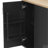 51" Fluted Kitchen Island With Drop Leaf, Farmhouse Accent Kitchen Island On Wheels With Internal Storage Rack, Rolling Kitchen Cart With Towel Rack For Kitchen, Dining Room, Black Ash-1787319183