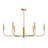 Reines 6-Light Brushed Gold Large Chandelier-127380278-130106214