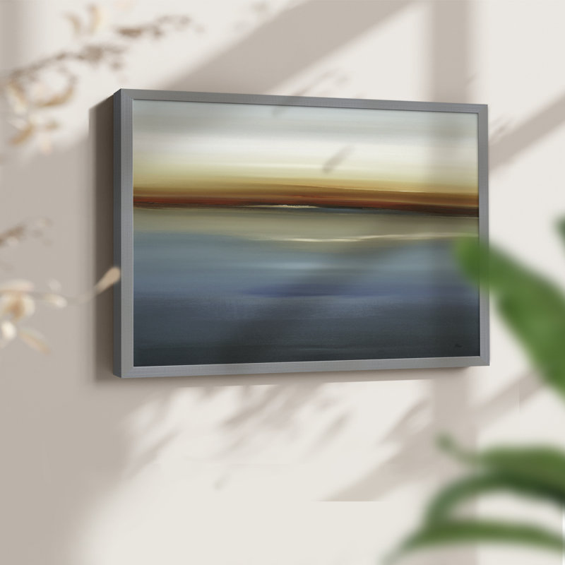 «Beside the Blue II», reproduction encadrée, Gris, H 11 po x l 14 po