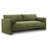 Lea 90.5" Sofa in Distressed Green Velvet