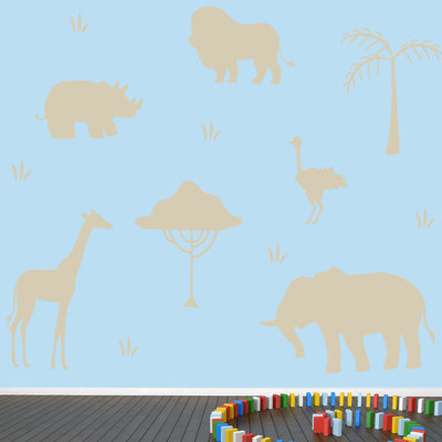 Adhésif décoratif safari africain