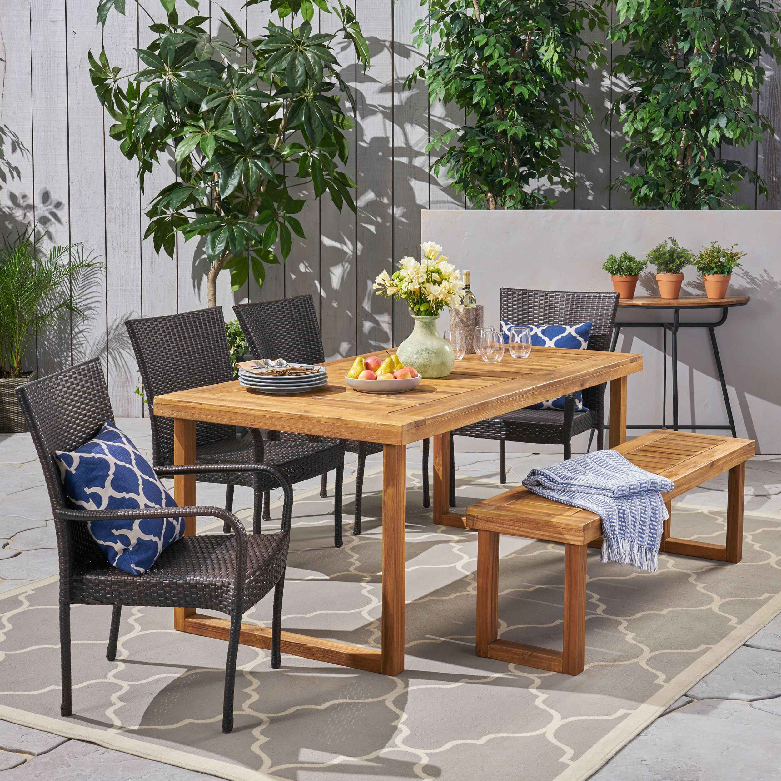 Brayden Studio Mcvey Outdoor 6 Piece Dining Set | Wayfair