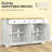Sideboard With Storage Drawers And Adjustable Shelves-177892898