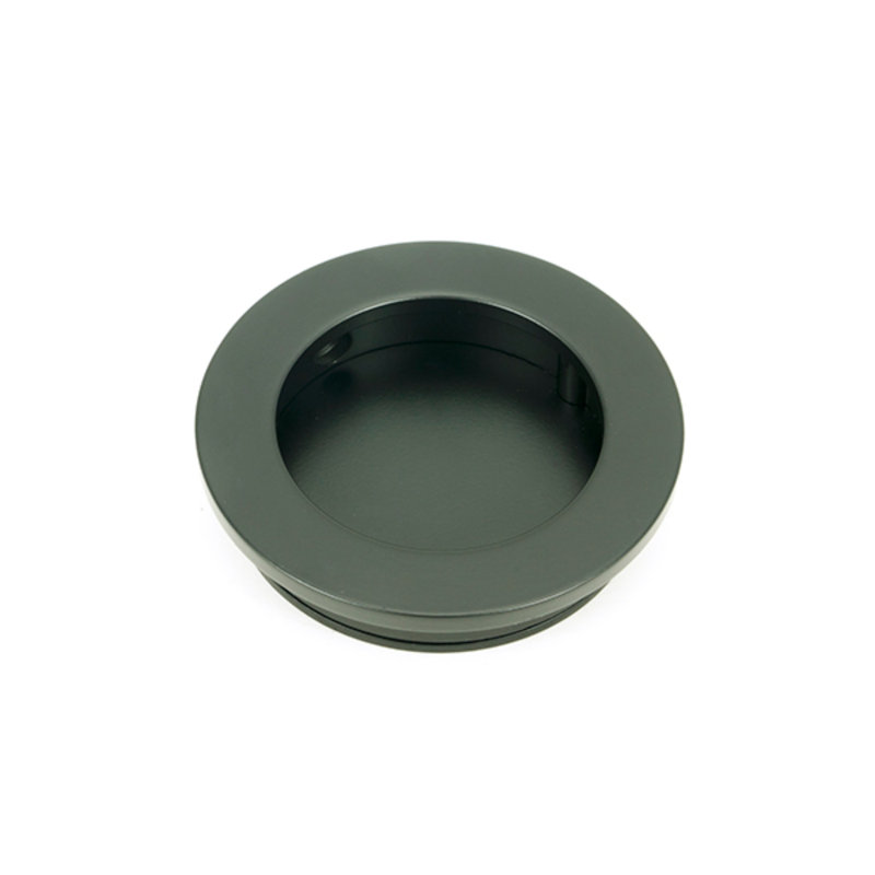 Polished Nickel 60Mm Plain Round Pull, 4 cm, Matt Black