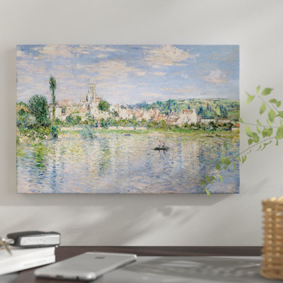 «Vetheuil In Summer, 1880» par Claude Monet - reproduction d'art sur toile tendue
