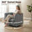 35.4'' Wide Upholstered Swivel Chair-1283283936