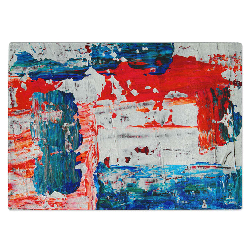 Tempered Glass Art Painting Vol.54 Chopping Board, 28.5 cm W x 20 cm L