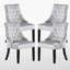 Paulus 4 Person Dining set - a Rectangular Extendable Dining Table with Metal Legs and a Set of 4 Quilted Ring Knocker Velvet Dining Chairs for Dining Room - Modern Dining Table Set-207554213-207554209
