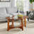 Monterey 48 in. L Oval Mid-Century Modern Wood Coffee Table in Warm Chestnut Finish; Tabletop Thickness 0.5 in. , Modern Take on Mid-Century Design; Accent Piece for Living Room, Living Room Furniture