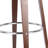 Mid-Century Modern Upholstered Swivel Barstool-1726644350