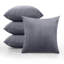 Luxury Chevron Embossed Quilted Pattern Velvet Cushion Cover Set (4-Pack) - Soft Throw Cushion Cover for Home Décor-512619762