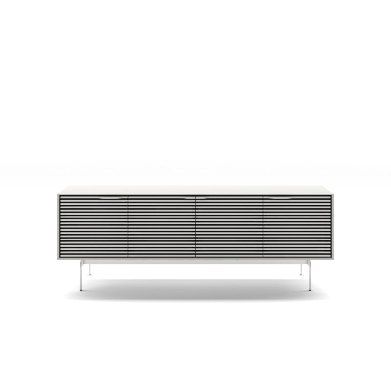Align Media Console, 28.5”H x 81”L x 18”W, Satin White