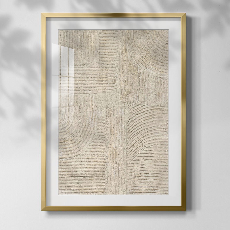 Sandstone Pastures II, reproduction encadrée, Papier avec cadre doré, Oui