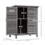 Truvia Rustic Wooden Garden Storage Shed with Solid Fir Wood and Two Inner Shelves