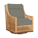 Outdoor Peninsula Gliding Wicker/Rattan Chair with Cushions