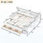 Twin Size Daybed With Trundle,Wood Daybed Frame With Storage Drawers,Side Shelves And Desk,White