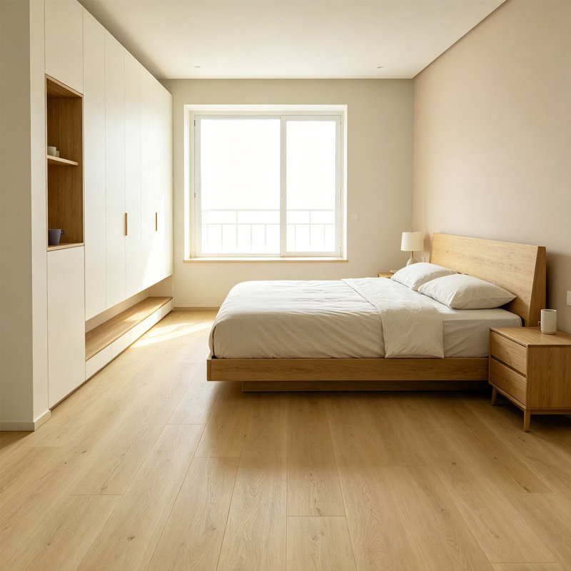 Plancher flottant Ecostyle SPC Wateroff , Bois jaune moyen