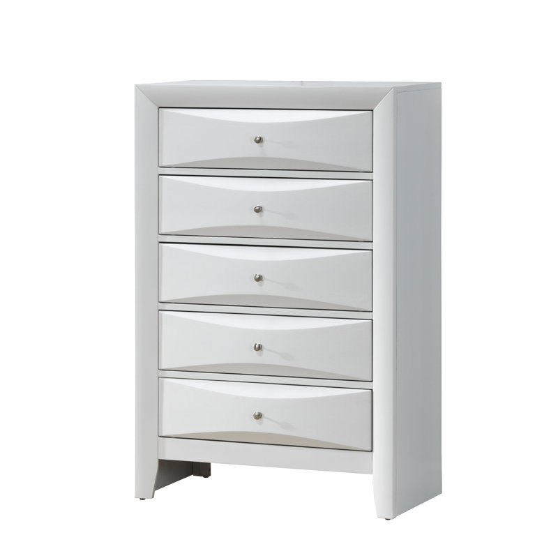 Champetre 32'' W 5 - Drawer Dresser, White